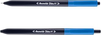 Reynolds Vista Rt 50 Ct Pack - Dispenser | Ball Point Pen Set With Comfortable Grip | Pens For Writing | School And Office Stationery | Pens For Students | 0.7 Mm Tip Size, Blue, Blue