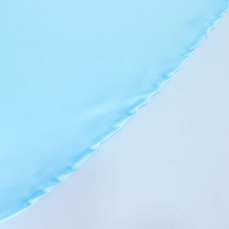 Miniatura 6 de 6 manteles redondos de poliéster de 108 pulgadas, color azul, para bodas, fiestas, banquetes, recepciones, eventos, cocina, comedor