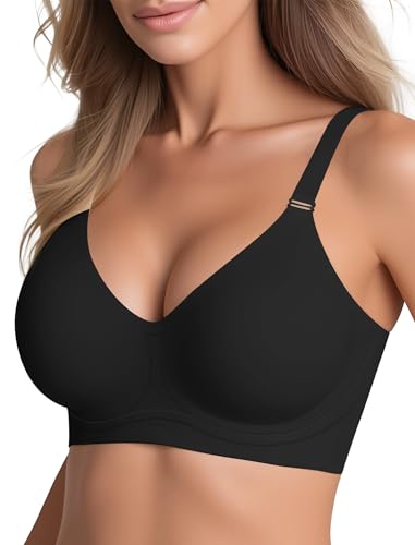 Image of Wireless Bras for Women No Underwire Seamless Buttery Bralettes Smoothing Women's Bras Full Coverage Shapedly Bra