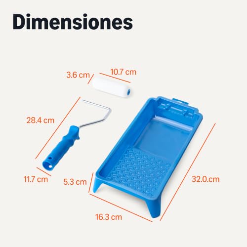 Miniatura 5 de Amazon Basics - Kit de rodillos de pintura de espuma, rodillo de 10 cm, paquete de 8