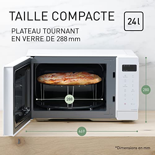 Panasonic NN-K35NWMEPG, Four à Micro-Ondes Gril , 24 Litres, Puissance de 900W, 8 Programmes Automatiques, Cuisson combinée, Blanc – Image 3