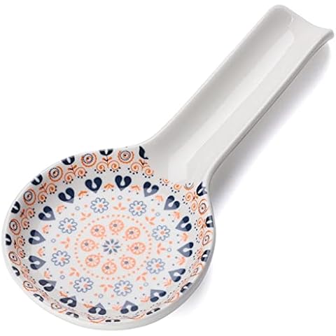 Soporte de cuchara de cerámica de porcelana para cocina Cover