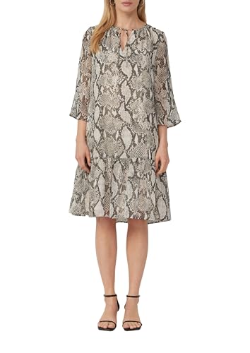 s.Oliver Kleid mit Schlangen-Print und Viskosefutter
