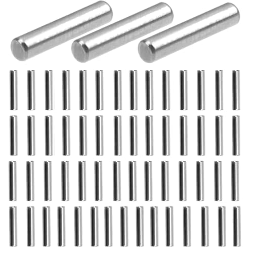 ZDingTech 60pcs 2mm x 10mm Dowel Pins Metal Dowel pins M2 2mm Shelf Pegs,Support Shelves,2mm x 10mm Metal Rod.304 Stainless Steel Wood Bunk Bed pegs