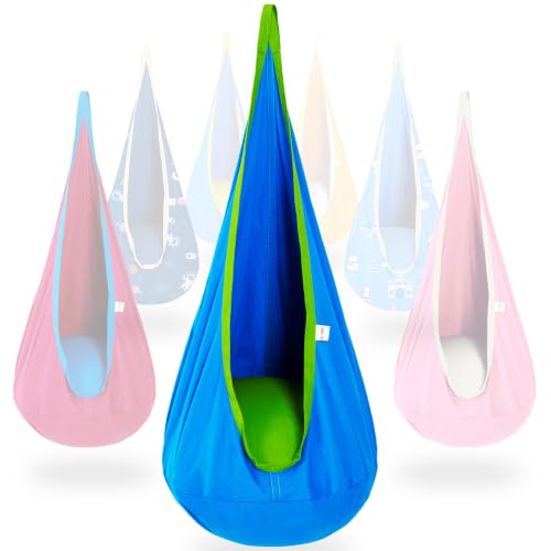 OUTREE Kids Pod Swing Seat, Cotton Sensory Swing...