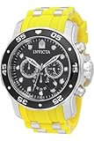 INVICTA Pro Diver Scuba 49830 - Orologio da uomo, impermeabile, analogico, movimento al quarzo, in acciaio inossidabile con quadrante nero, mm