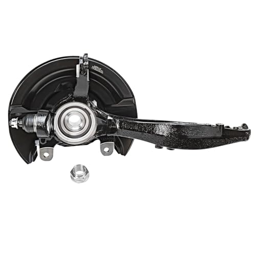 Image of Detroit Axle - 2.4L Front Knuckles Control Arms for 2003-2007 Honda Accord 2004 2005 2006 Steering Knuckles and Wheel Bearing Hub Lower Control Arms Replacement [Manual Transmission]