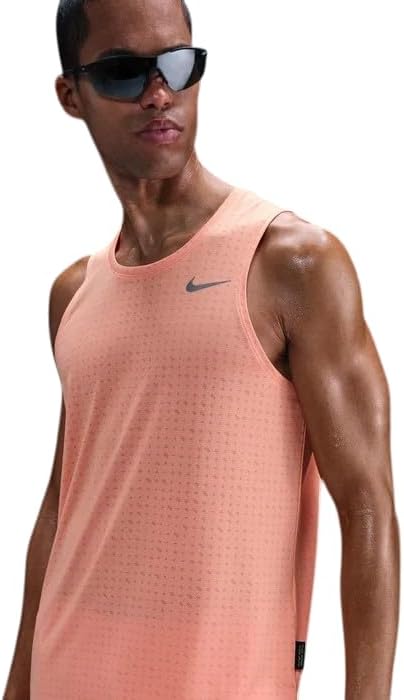 Nike Miler Breathe Dri-FIT Running Tank Top Men's sz Large-Tall Peach