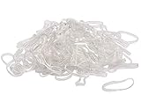 Shapenty Clear Elastic Hair Ties Rubber Braiding Bands Holder for Wedding Hairstyle and Girls Ponytail, 200PCS