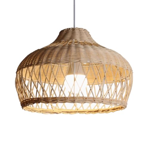 FEWDSCA Lampada Didario Cesto Di Rattan Ombrello Finitura Casa Casa Camera da Letto Appendicante Base Di Luminaria Sala da Pranzo Foyer Corridorio