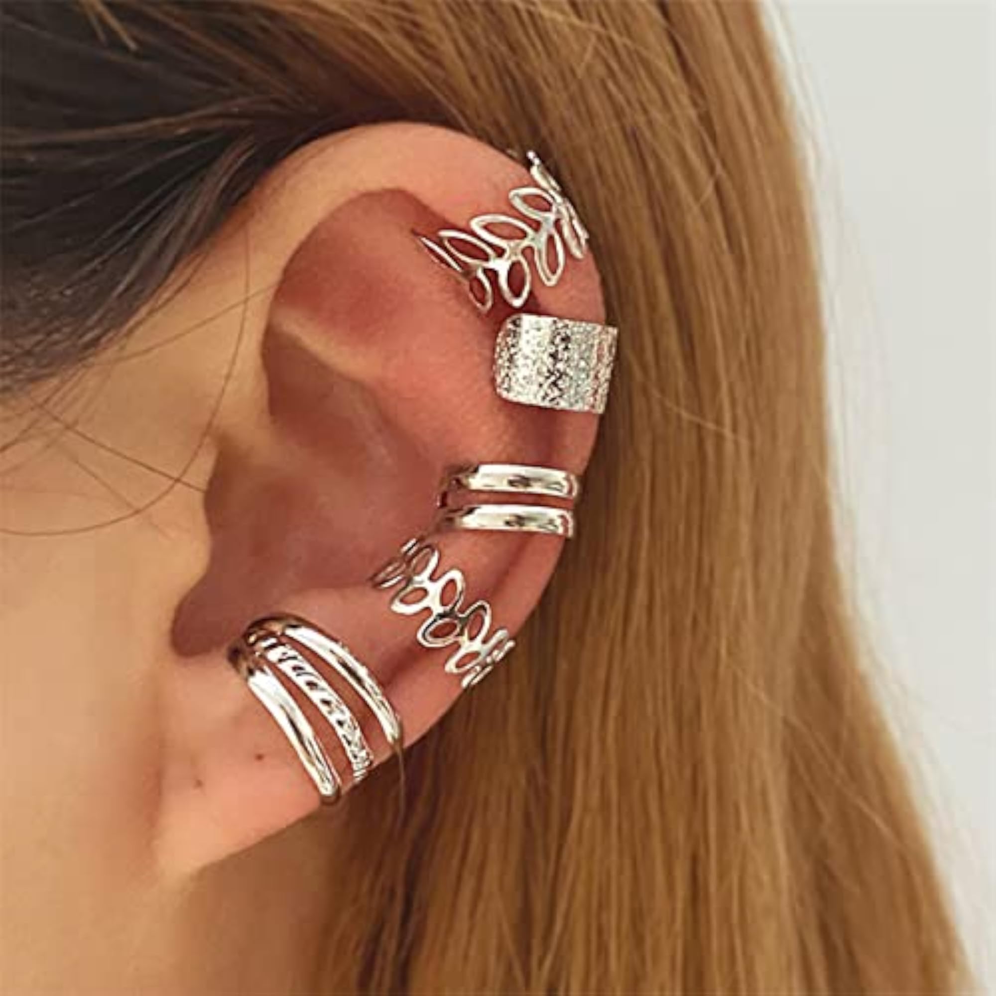 20 Pcs Gold Silver Hair Braids Dreadlock Beads Cuffs