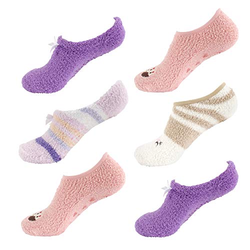 Image of BambooMN Women's Super Soft Warm Cozy Fuzzy Socks Assortments