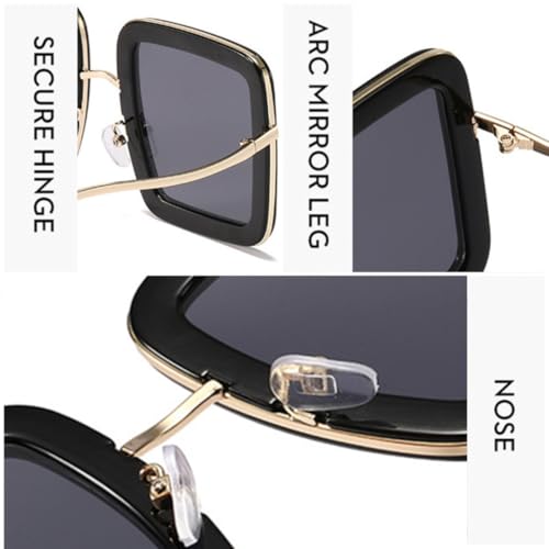 Lunettes de soleil oversize pour masquer la fatigue avec style