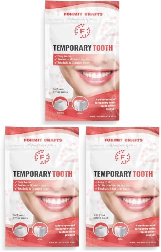 Image of Thermoplastic Beads for Teeth Repair- for DIY Tooth Filling - Moldable Thermal Beads for - Ideal for Chipped, Cracked Teeth - Realistic and Durable (20 Grams) (Pack of 3)