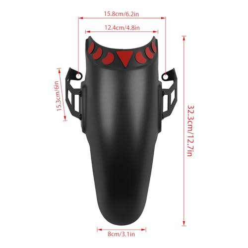 Image of Motorcycle Front Mudguard Extender Extension Fender Bracket Replacement for Tiger 1200 Rally Pro 2022 2023 Tiger 1200 Rally Explorer 22-23 Wheel Mudguards Splash Guard Cover (Type A)