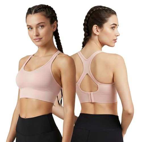 Image of Shoppy Villa - high Impact Sports Bra for Heavy Breast Full Coverage | Gym Bras for Women Workout | Yoga Bra,with Front Zipper Seamless Bra Push up Bras for Women | Black | 2X-Large