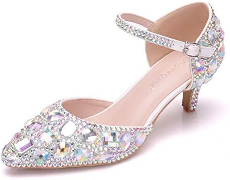 crystal wedding heels