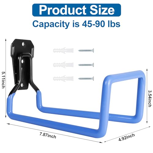 Metal Hose Hook Wall Mount - Heavy Duty Water Hose Reels for Outside, Extension Cords