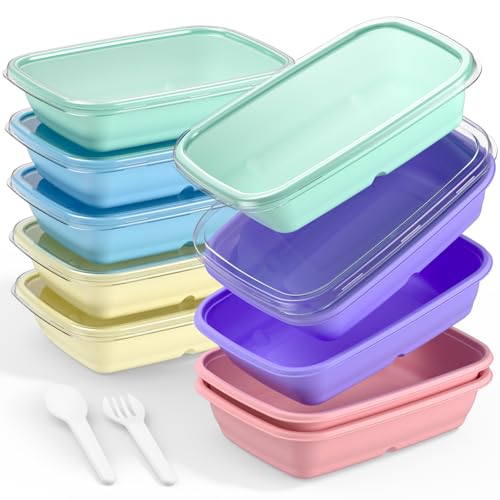 8 Piece Set - Insulated Container For Women or Men - 3 Bento Style Boxes (BPA Free) in Large Lunch Bag