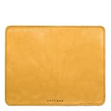 DAREhue - Genuine Leather Mouse Pad (Mustard Yellow, Large)