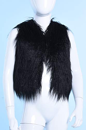 MisShow Little Girls' Faux Fur Wool Vest Coat Jacket Outerwear for 1-10 Years Old3