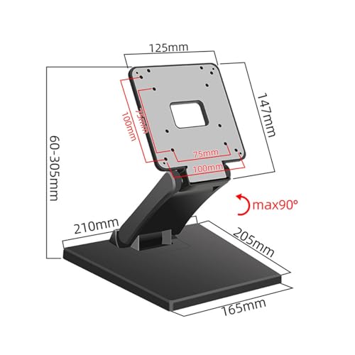 Support de bureau pour moniteur d'ordinateur compact de télétravail - 5