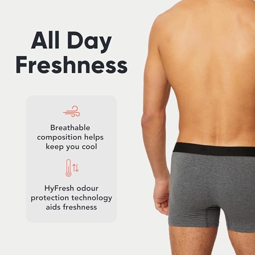 5-Pack Mens Boxers with HyFresh Odour Protection Technology – Breathable Mens Underwear – Super Soft, Tagless3