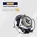 KUSATEC 515093 Front Wheel Bearing and Hub Assembly Compatible with 2006-2010 Hummer H3,2009-2010 H3T, 6 Lug Bolts w/ABS