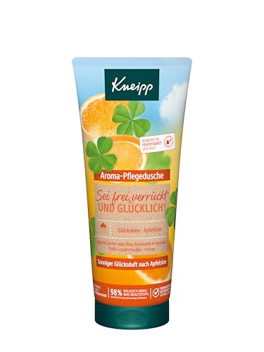 Kneipp Aroma-Pflegedusche Sei Frei, verrückt und glücklich – Sonniger Glücksduft nach Apfelsine - Mit pflanzlichen Wirkstoffen - vegan - 200ml