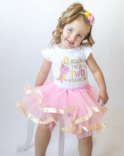 Image of Perfect Pairz 2nd Birthday Outfit Baby Girl Tutu Dress Set