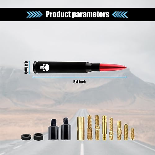 Zkfar ZA25 1 Pc 5.4In Car Truck Bullet Antenna thumb #1