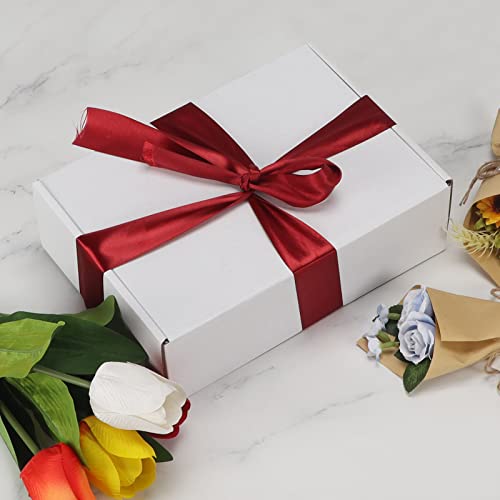 Image of RLAVBL 10x7x3 Inches Shipping Boxes Set of 25, White Small Corrugated Cardboard Box, Mailer Boxes for Packing Small Business