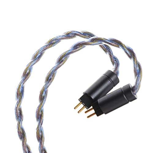 Image of Tripowin Zoe Upgraded Earphone Cable 4-Core Pure Copper Silver-Plated Copper Gold-Plated 24AWG Litz Wire Compatible with KZ ZS10 PRO TINHIFI T2 T3 Plus Tripowin Olina Mele (2pin-0.78mm, 4.4mm, Zoe)