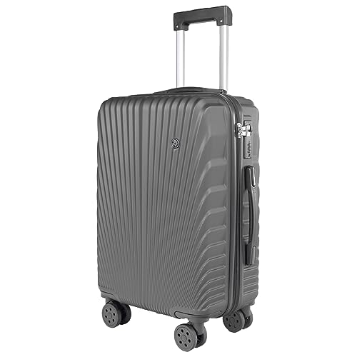 Jogo De Mala De Viagem Expansível Rodinhas 360 Padrão Anac (Grey)