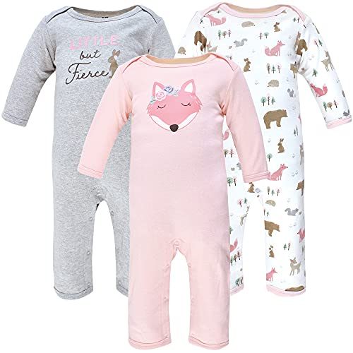 Image of Hudson Baby baby-girls Cotton Coveralls