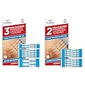 Clozex Emergency Wound Closure Bundle, Skin Closure Device for Laceration Repair Without Stitches – Treat 5 Individual Wounds, Combine for Up to 7 1/4" Total Length