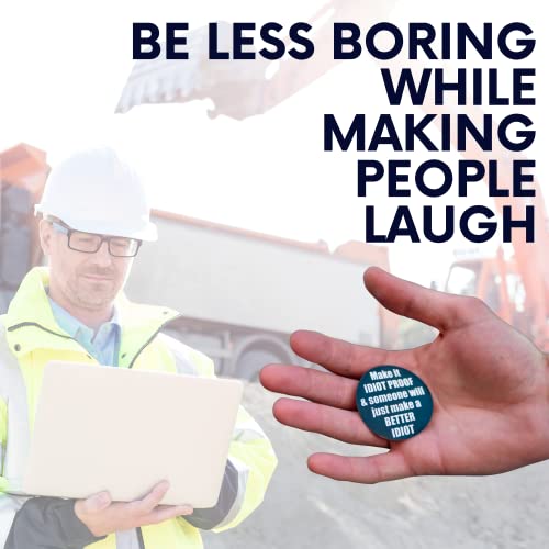 image for Maye Market 10-Pack of Funny Hard Hat Stickers. These Vinyl Decals are