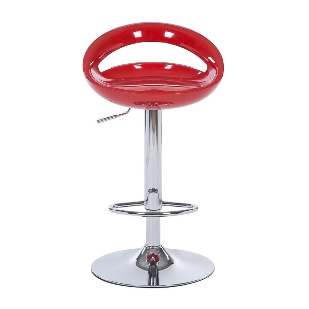 Chaise haute en fer forgé au design raffiné avec assise de loisirs pivotante