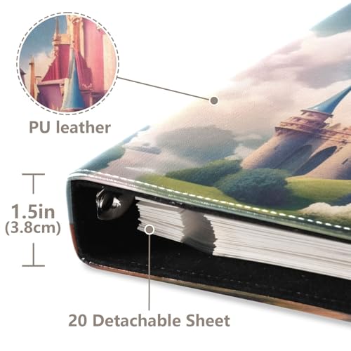 Álbum de fotos FLildon Scrapbook Album con cubierta de PU Leather, 40 páginas adhesivas tamaño 8x10 miniatura 4