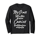remission gift survivor cancer scars quote cute cancer free maglia a manica