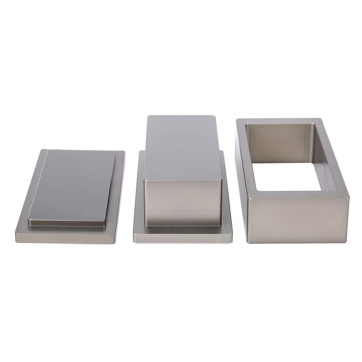 Huba Kolophonium-Vorpressform, 2 "x4" Aluminium rechteckige Vordruckplatte für Kolophonium-Extraktion, langlebige wiederverwendbare Vorpressform