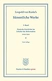  Sämmtliche Werke.: Dritter Band: Deutsche Geschichte im Zeitalter der Reformation. Dritter Band. (Duncker & Humblot reprints)
