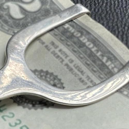 Western Spur Sterling Silver Money Clip,Rare Vintage Western Spur Sterling Silver Money Clip,Spur Sterling Silvers Large Feature Money Clips,Horse Rider Accessory Gifts for Men,Husband,Father(1pcs)3