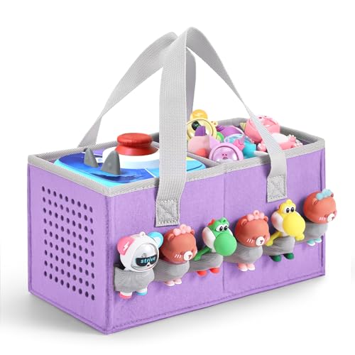Carrying Storage Case for Toniebox 2/1Gen + Figurines, Soft Felt Travel Bag