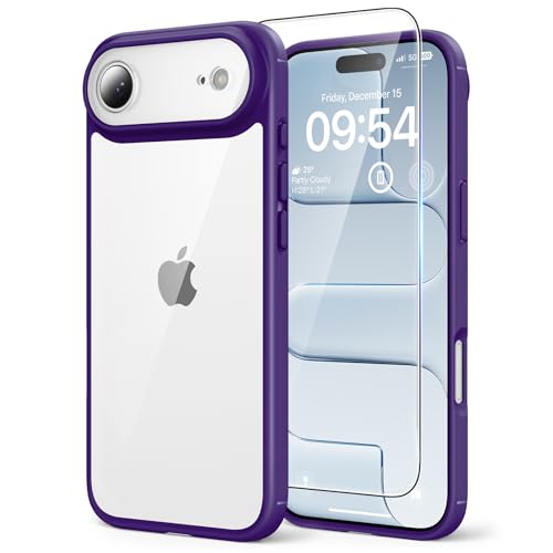 Image of TAURI for iPhone Air Case, with Screen Protector, Purple