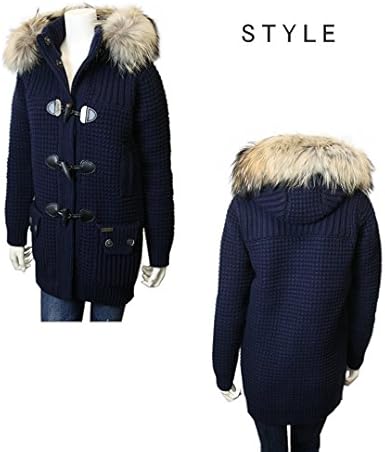 【美品】Bark ニットダッフルコート 天然ファーフード・裏地付 Msize 楽天市場】【楽天スーパーセール開催】Bark ニットダッフル