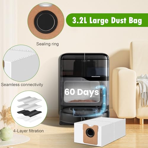 Image of 26 Pack Replacement Accessories Compatible with eufy Omni C20 Robot Vacuum | 2 Mainbrush 4 Filter 6 Dust Bags 6 Mop Pads 6 Sidebrush 1 Cleaning Brush 1 Screwdriver