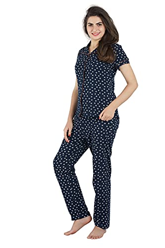 ATG NIGHTWEAR Womens Cotton Botanical Print Pyjama Set Pack of 1