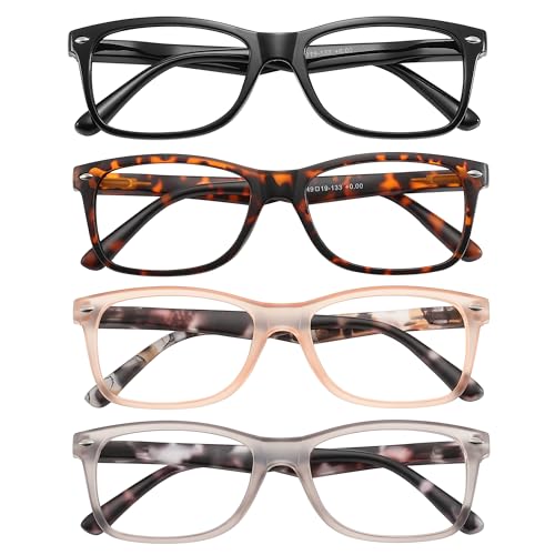 Image of Przene Reading Glasses for Men Women Blue Light Blocking Readers Spring Hinges Lightweight Style Pack