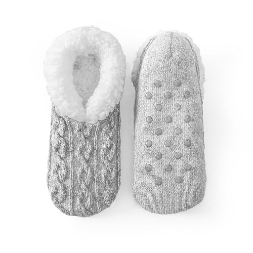 Image of Fuzzy Fluffy Slipper Socks with Grips for Women & Men for House